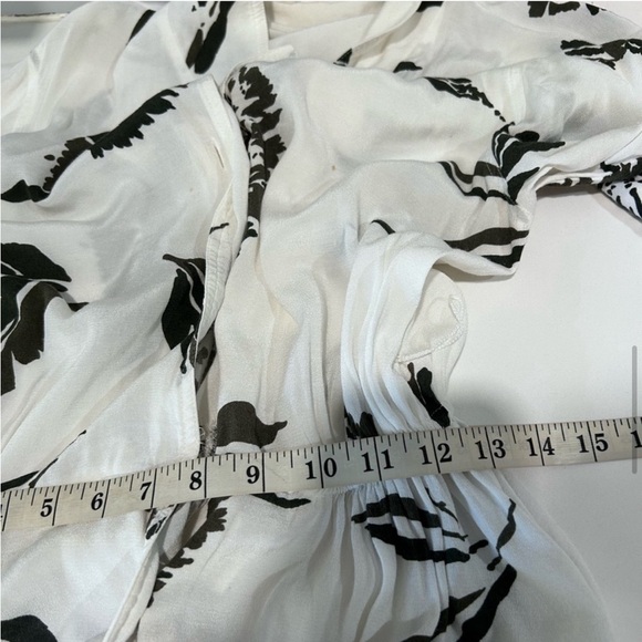 WARREN Z maxi button front leaf print dress size:14 - Picture 11 of 16